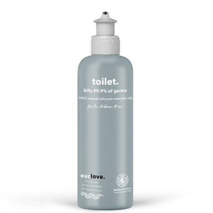 Euclove toilet cleaner bottle with natural ingredients
