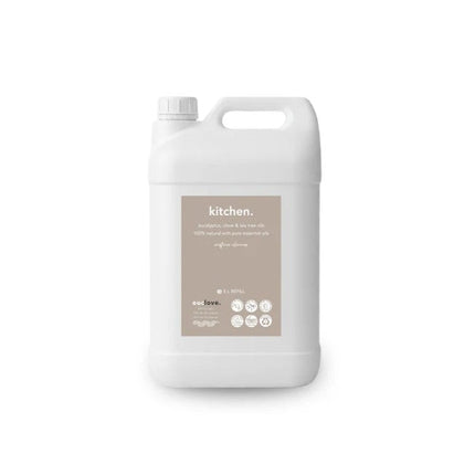 Eco-friendly Euclove kitchen cleaner bottle with lemons