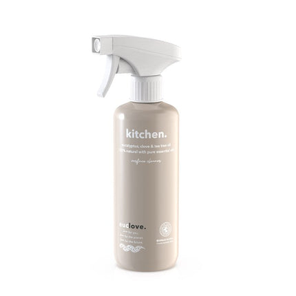 Euclove kitchen cleaner bottle with natural ingredients
