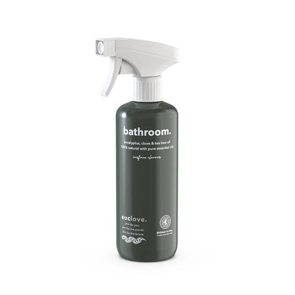 Euclove bathroom cleaner bottle with natural ingredients