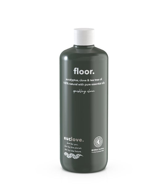 Euclove natural floor cleaner in eco-friendly packaging