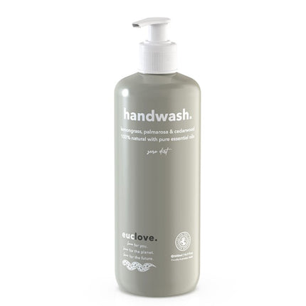 Euclove hand wash with refreshing lemongrass and cedarwood scent