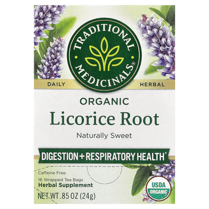Traditional Medicinals Organic Liquorice Root herbal tea, 24 g