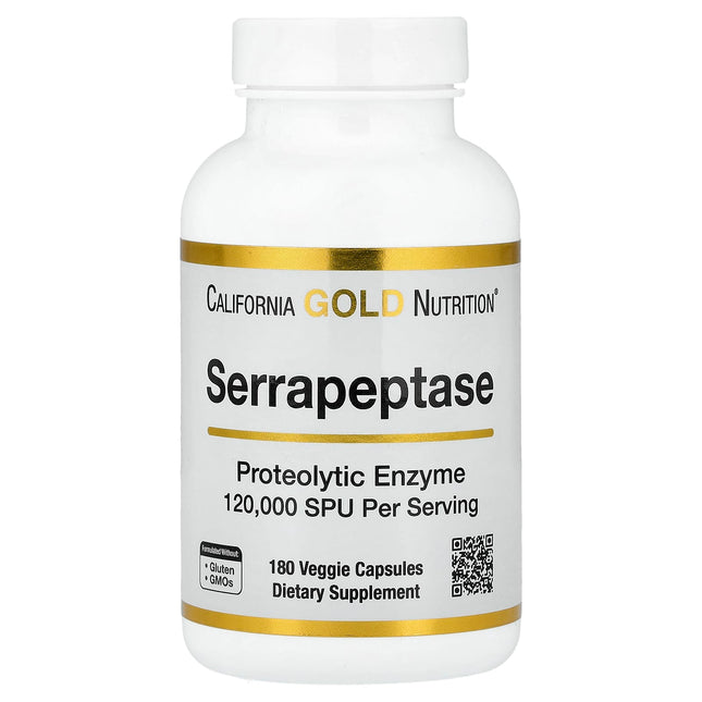 California Gold Nutrition Serrapeptase, 120,000 SPUs