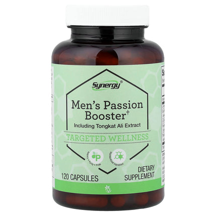 Vitacost Synergy Men's Passion Booster with Tongkat Ali, 120 capsules, front label