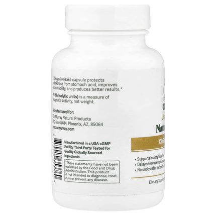 Dr. Murray's Nattokinase, 2,000 FU, 60 Vegan Capsules, label view 15