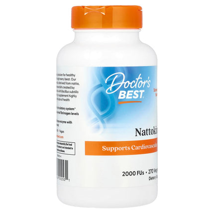Doctor's Best Nattokinase, 2,000 FUs, 270 Veggie Caps, label view 28