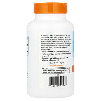 Doctor's Best Nattokinase, 2,000 FUs, 270 Veggie Caps, label view 30