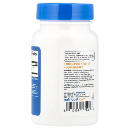 Nutricost Nattokinase, 2,000 FU, 30 Capsules, label view 6