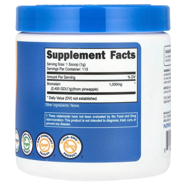 Nutricost Bromelain Powder, Unflavored