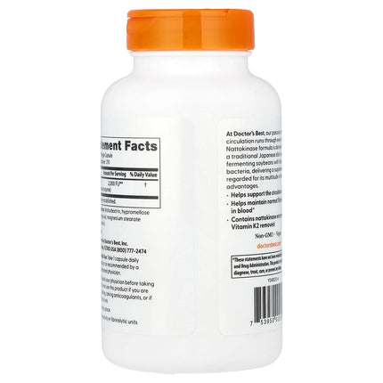 Doctor's Best Nattokinase, 2,000 FUs, 270 Veggie Caps, label view 31