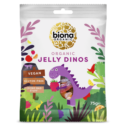 Biona Organic Jelly Dinos 75g (Food Rescue)