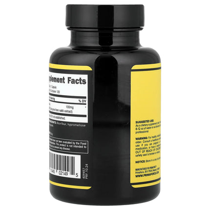 Primaforce Nattokinase, 100 mg, 120 Capsules, label view 7