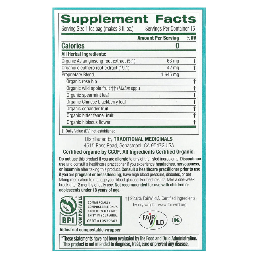 Traditional Medicinals Organic Stress Ease® Focus herbal tea - view 2