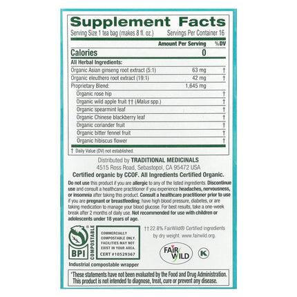 Traditional Medicinals Organic Stress Ease® Focus herbal tea - view 2