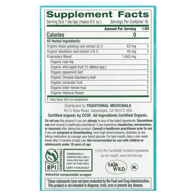 Traditional Medicinals Organic Stress Ease® Focus herbal tea - view 2
