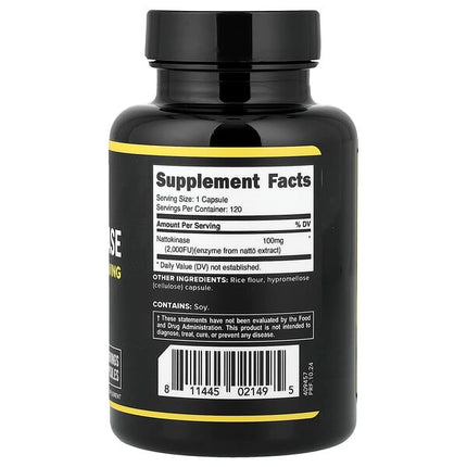 Primaforce Nattokinase, 100 mg, 120 Capsules, packaging detail 2
