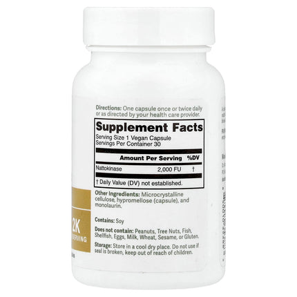 Dr. Murray's Nattokinase, 2,000 FU, 30 Vegan Capsules, label view 9