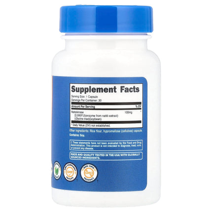 Nutricost Nattokinase, 2,000 FU, 30 Capsules, label view 8