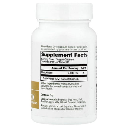 Dr. Murray's Nattokinase, 2,000 FU, 30 Vegan Capsules, packaging detail 3