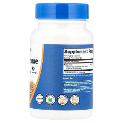 Nutricost Nattokinase, 2,000 FU, 30 Capsules, label view 9
