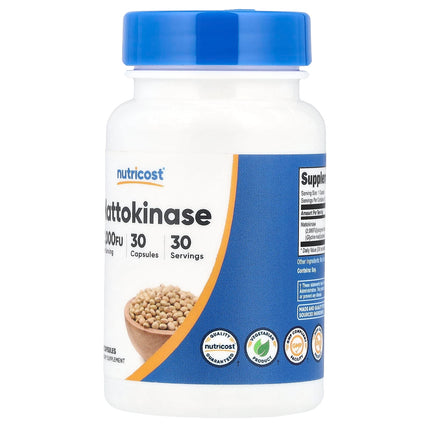 Nutricost Nattokinase, 2,000 FU, 30 Capsules, label view 10
