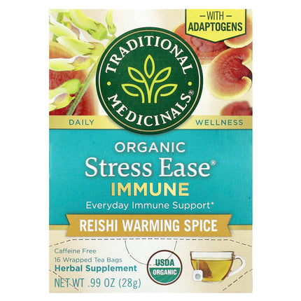 Traditional Medicinals Organic Stress Ease® Immune herbal tea, 28 g