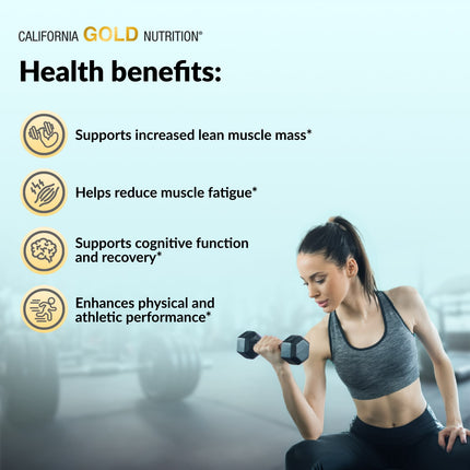 California Gold Nutrition, Sport, Pure Creatine Monohydrate, Unflavoured, 1 lb (454 g)