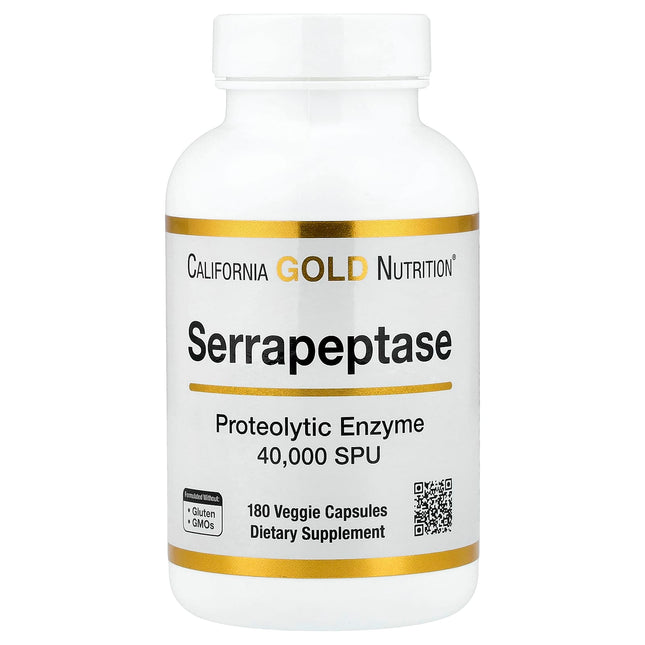California Gold Nutrition Serrapeptase, 40,000 SPUs