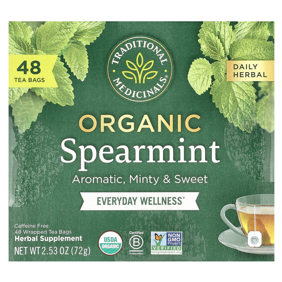 Traditional Medicinals Organic Spearmint herbal tea, 72 g