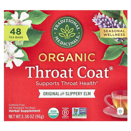 Traditional Medicinals Organic Throat Coat® herbal tea, 96 g