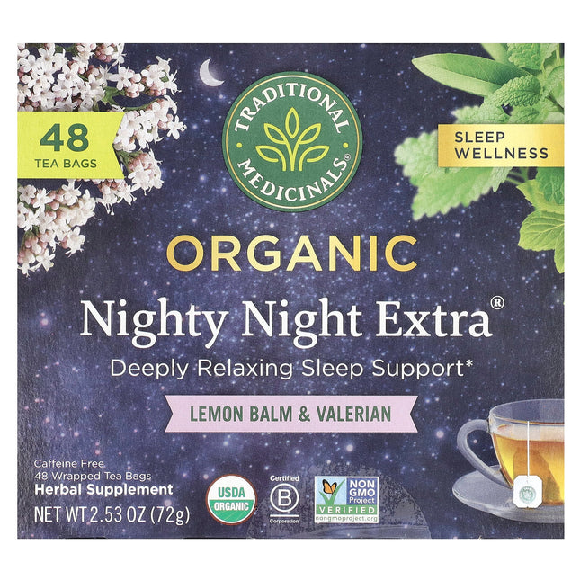Traditional Medicinals Organic Nighty Night Extra® herbal tea, 72 g