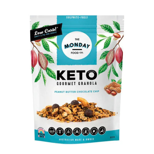 The Monday Food Co. Keto Gourmet Granola Peanut Butter Chocolate Chip 300g