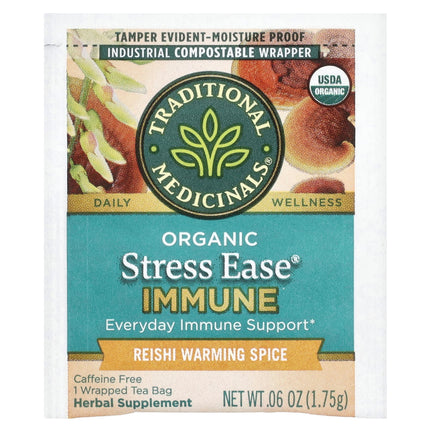 Traditional Medicinals Organic Stress Ease® Immune herbal tea - view 3