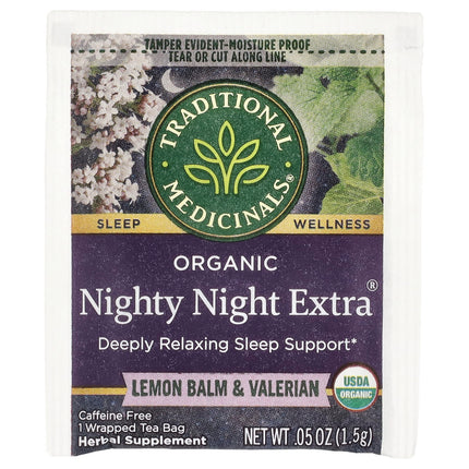 Traditional Medicinals Organic Nighty Night Extra® herbal tea - view 3