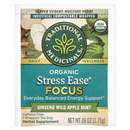 Traditional Medicinals Organic Stress Ease® Focus herbal tea - view 3
