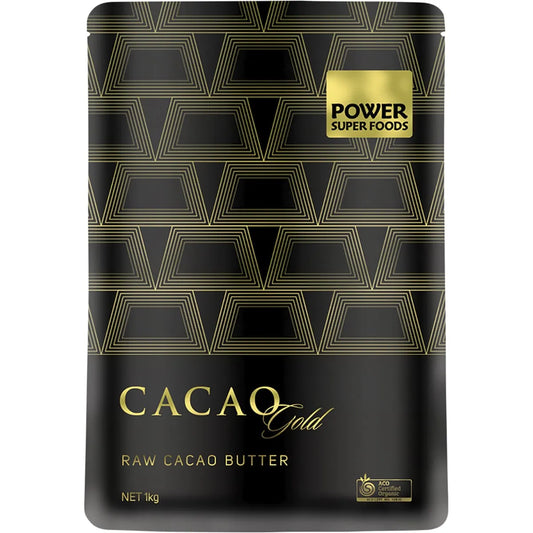 POWER SUPER FOODS Cacao Gold Raw Cacao Butter 1kg