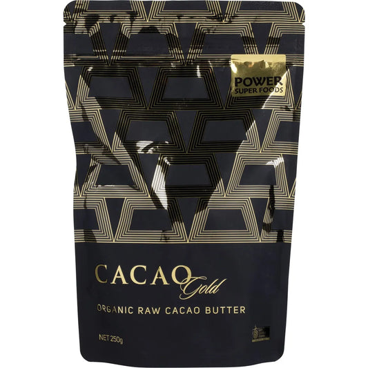 POWER SUPER FOODS Cacao Gold Raw Cacao Butter 250g