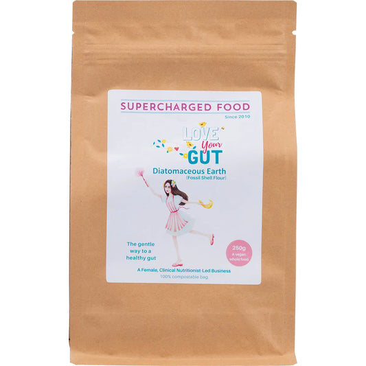 SUPERCHARGED FOOD Love Your Gut Powder Diatomaceous Earth 250g