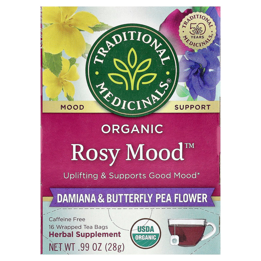 Traditional Medicinals Organic Rosy Mood™ herbal tea, 28 g