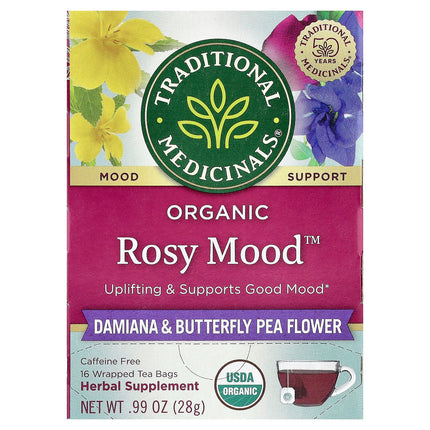 Traditional Medicinals Organic Rosy Mood™ herbal tea, 28 g