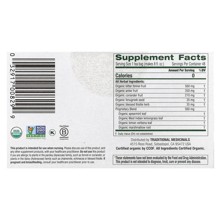 Traditional Medicinals Organic Mother's Milk® herbal tea - view 2