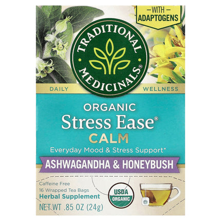 Traditional Medicinals Organic Stress Ease® Calm herbal tea, 24 g