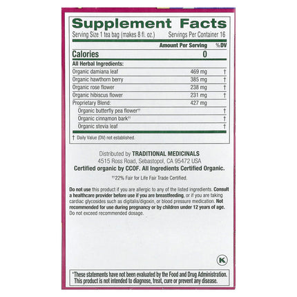 Traditional Medicinals Organic Rosy Mood™ herbal tea - view 2
