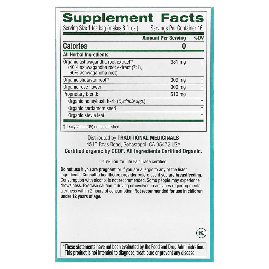 Traditional Medicinals Organic Stress Ease® Calm herbal tea - view 2
