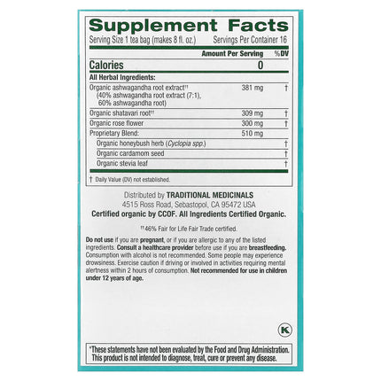 Traditional Medicinals Organic Stress Ease® Calm herbal tea - view 2
