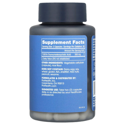 ProHealth Longevity TUDCA, 250 mg per Capsule