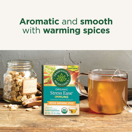 Traditional Medicinals Organic Stress Ease® Immune herbal tea - view 4