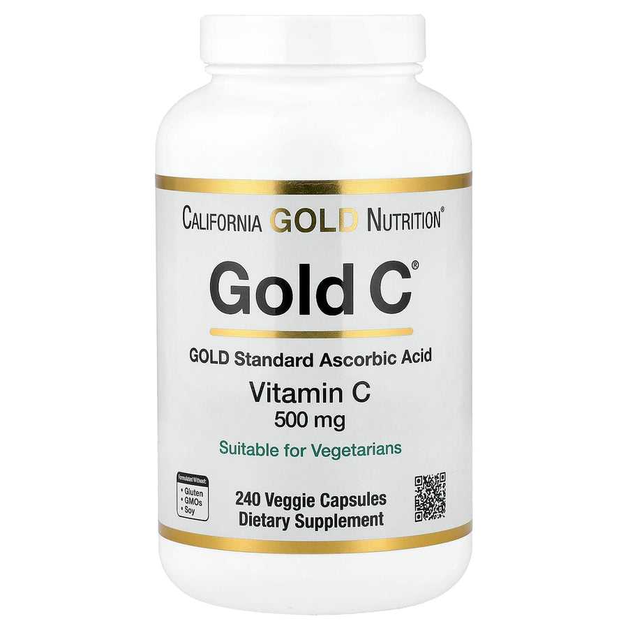 California Gold Nutrition Gold C USP-grade Vitamin C 1000 mg capsules bottle