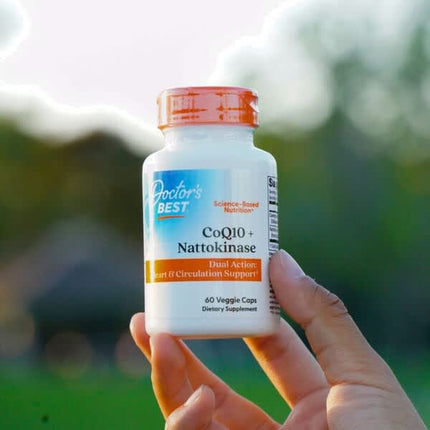 Doctor's Best CoQ10 + Nattokinase, 60 Veggie Caps, packaging detail 9